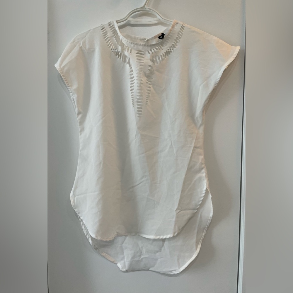White Short Sleeve Top - size 6